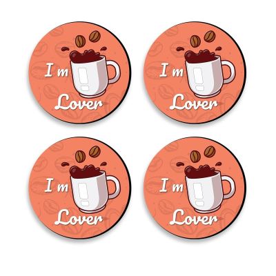 Coffee Lover Printed Coaster For Home, Offices ETC