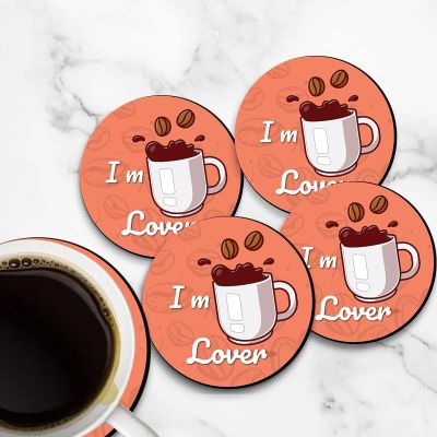 Coffee Lover Printed Coaster For Home, Offices ETC