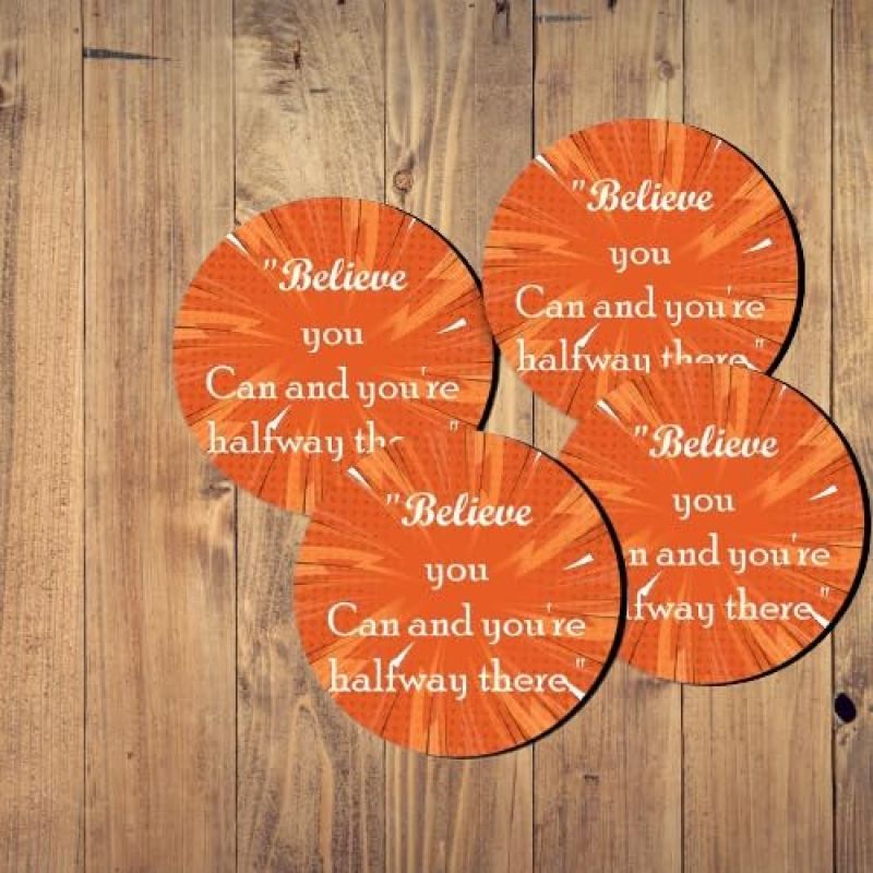 Life Quotes Design Printed Coaster For Home, Offices ETC