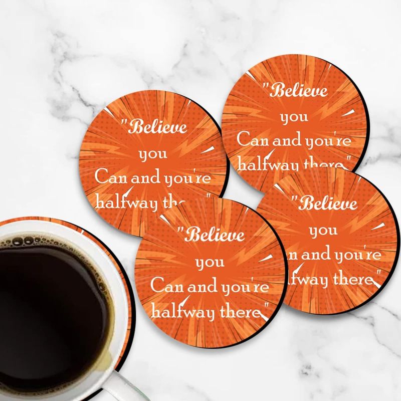 Life Quotes Design Printed Coaster For Home, Offices ETC