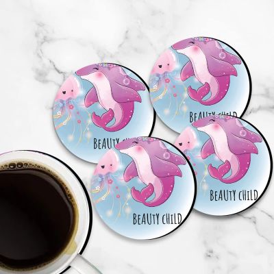 Dolphin Printed Coaster For Home, Offices ETC