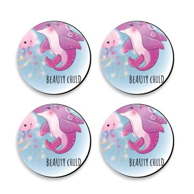 Dolphin Printed Coaster For Home, Offices ETC