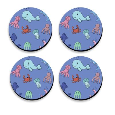 Ocean Theme Design Printed Coaster For Home, Offices ETC