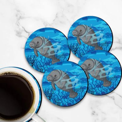 Seal Design Printed Coaster For Home, Offices ETC