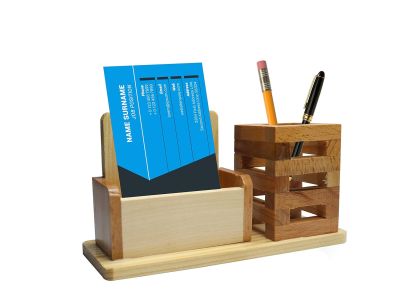 Multipurpose Wooden Pen And Pencil Holder Stand For Office Desk & Study Table