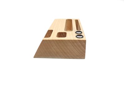 Multipurpose Wooden Pen And Pencil Stand With Visiting Card With Business Card Holder