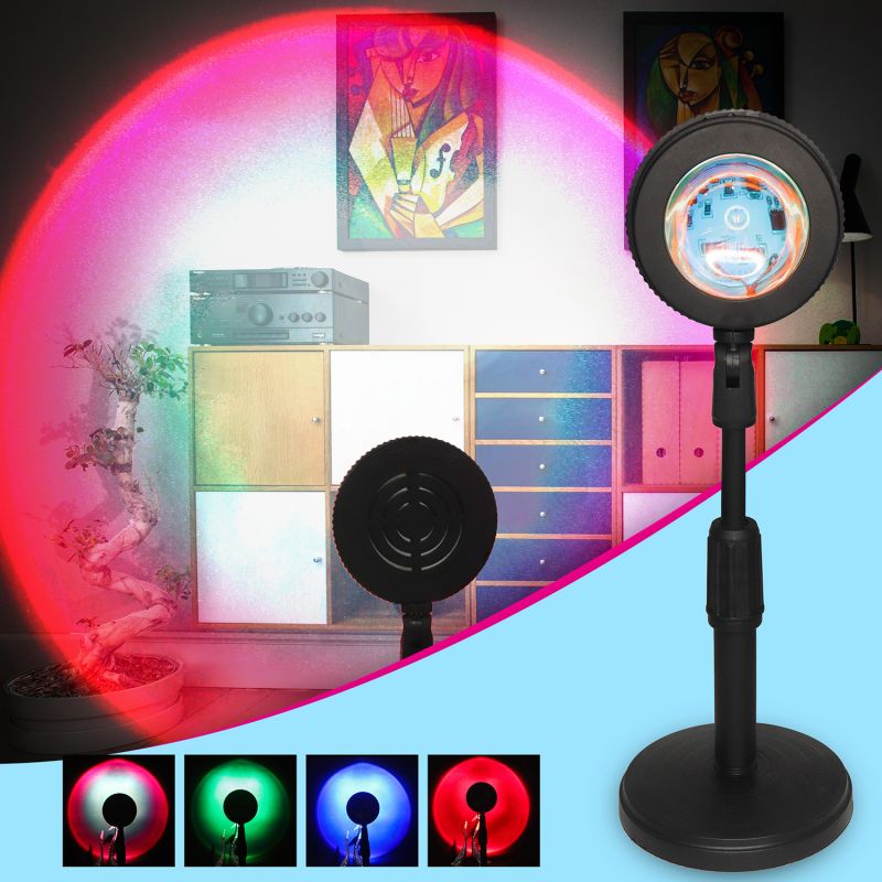 Sunset lamp 16 Color Changing lamp With Remote Projector Decoration (360 Rotations)