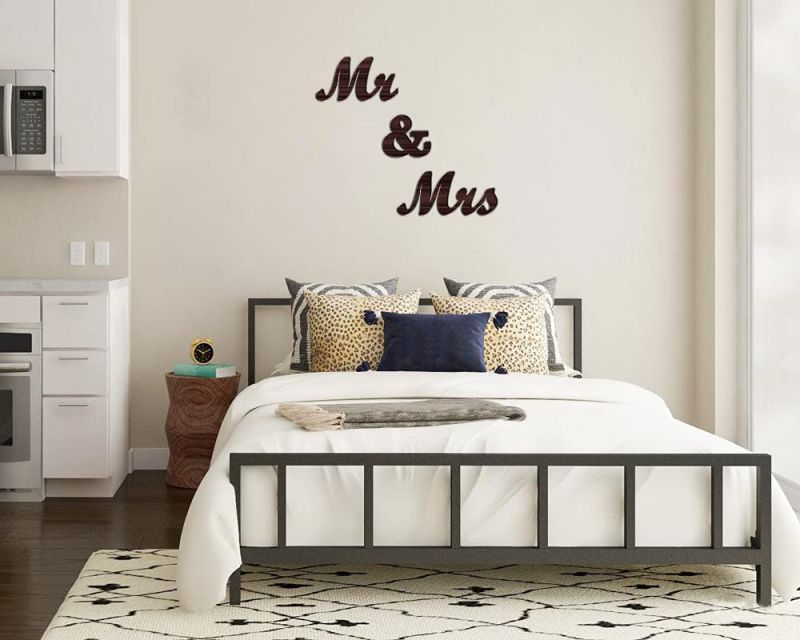 Mr. & Mrs. Text Design On MDF Wood For The Decorations