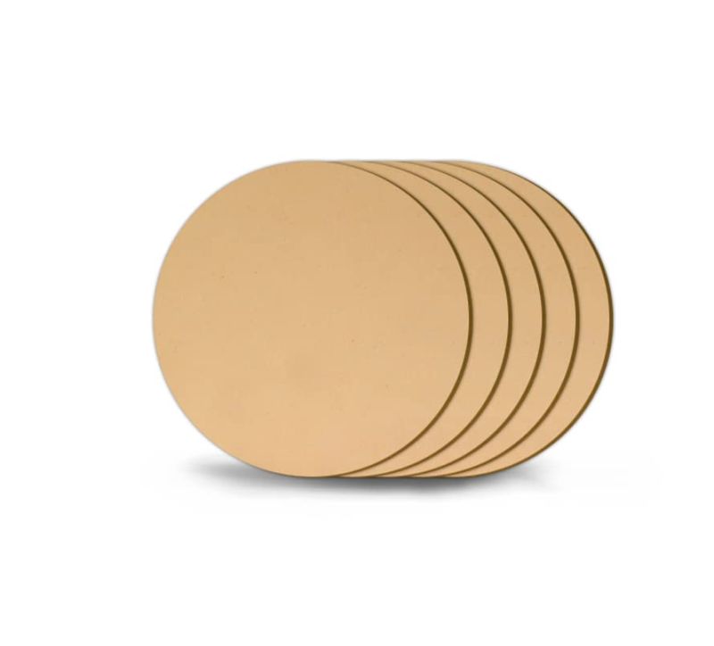 Round Circle MDF Wood Boards for Art and Craft, DIY Project, Painting, Mandala Art (Pack of 10)