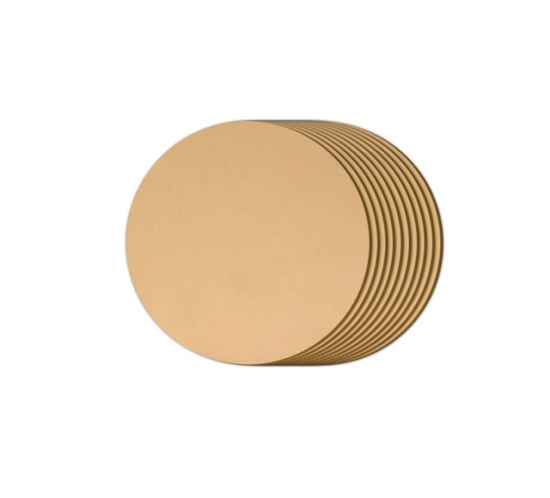 Round Circle MDF Wood Boards for Art and Craft, DIY Project, Painting, Mandala Art (Pack of 10)