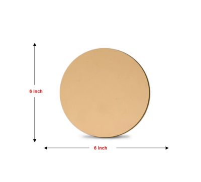 Round Circle MDF Wood Boards for Art and Craft, DIY Project, Painting, Mandala Art (Pack of 10)