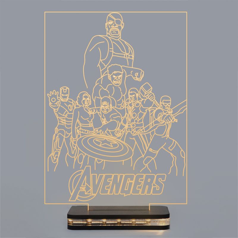 Avengers Characters Design Night Lamp