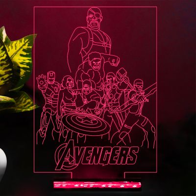 Avengers Characters Design Night Lamp