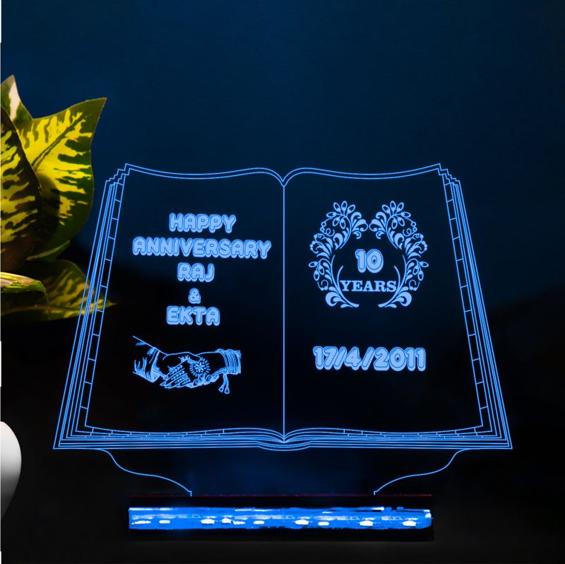 Happy Anniversary Customized Name, Date & Years Night Lamp