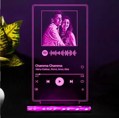 Acrylic Customized Photo & Song Night Lamp (Spotify Music Scanner)