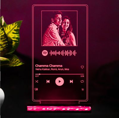 Acrylic Customized Photo & Song Night Lamp (Spotify Music Scanner)