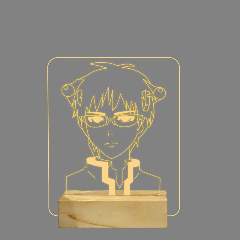 Kusuo Saiki Anime Character Design Night Lamp