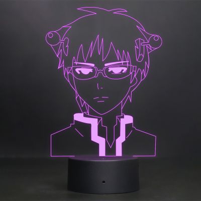 Kusuo Saiki Anime Character Design Night Lamp