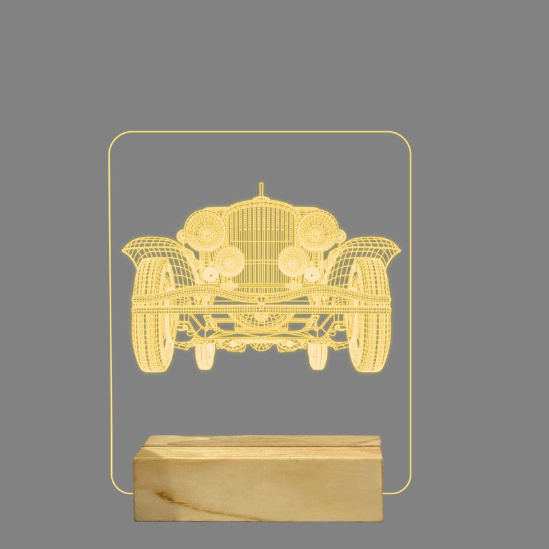 3D Vintage Car Design Night Lamp