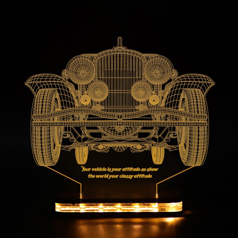 3D Vintage Car Design Night Lamp