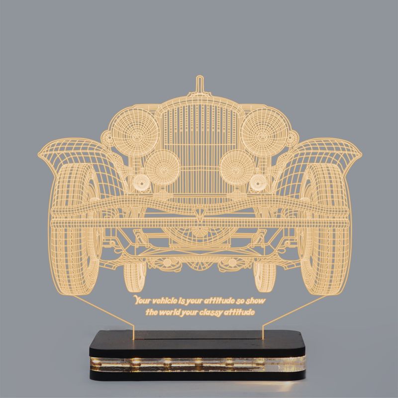 3D Vintage Car Design Night Lamp