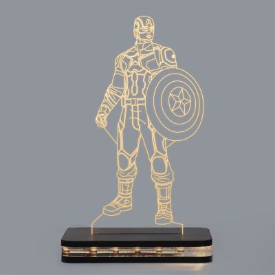 Captain America Caracter Design Night Lamp