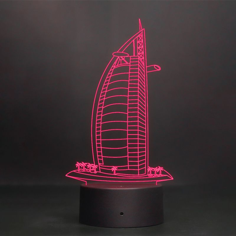 Burj Al Arab Hotel Design Night Lamp