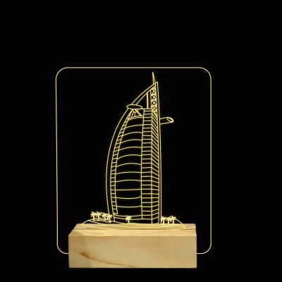 Burj Al Arab Hotel Design Night Lamp