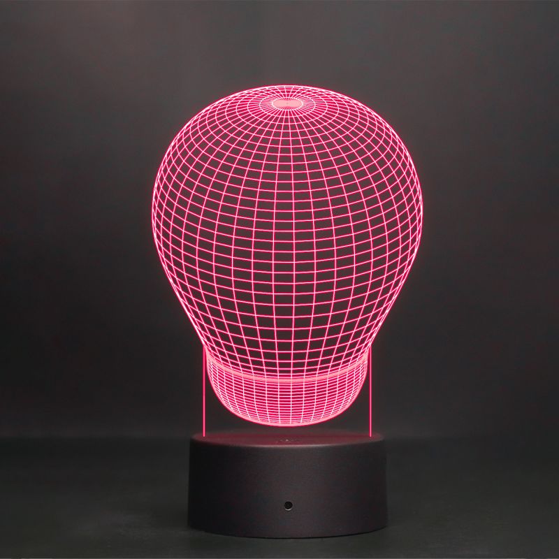 3D Illusion Bulb Design Night Lamp