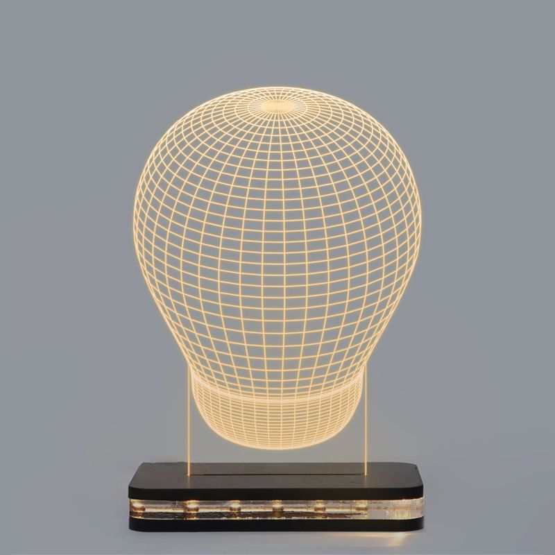 3D Illusion Bulb Design Night Lamp