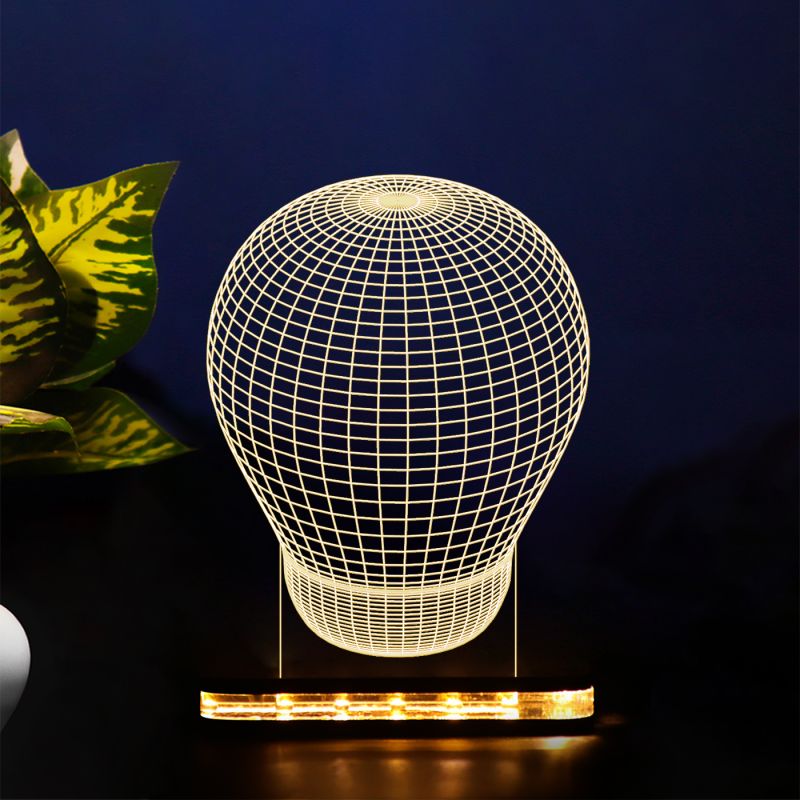 3D Illusion Bulb Design Night Lamp