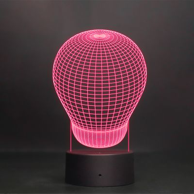 3D Illusion Bulb Design Night Lamp