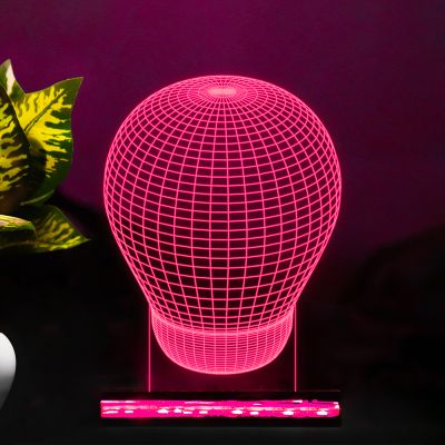 3D Illusion Bulb Design Night Lamp