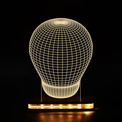 3D Illusion Bulb Design Night Lamp