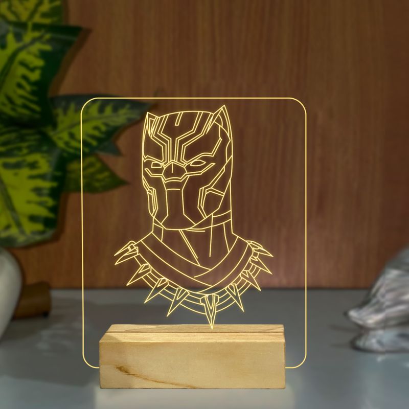 Black Panther Character Design Night Lamp