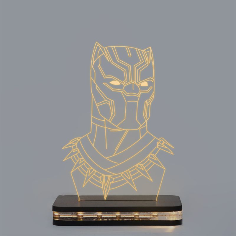 Black Panther Character Design Night Lamp