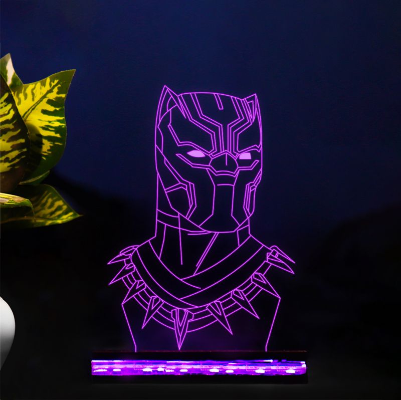 Black Panther Character Design Night Lamp