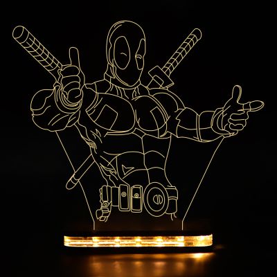 Deadpool Character Design Night Lamp