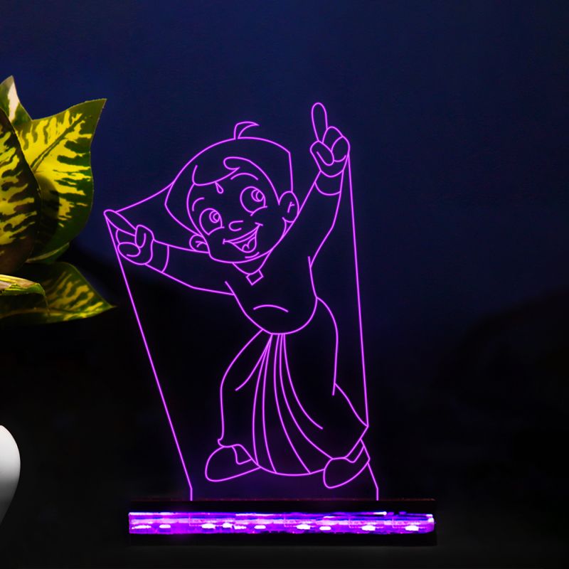 Chhota Bheem Cartoon Character Design Night Lamp