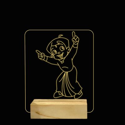 Chhota Bheem Cartoon Character Design Night Lamp