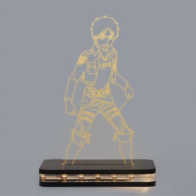 Eren Yeager Anime Character Design Night Lamp