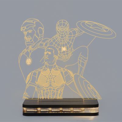 Avengers Character's From Endgame Design Night Lamp