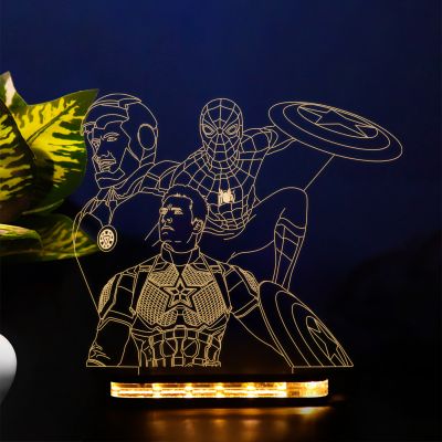 Avengers Character's From Endgame Design Night Lamp
