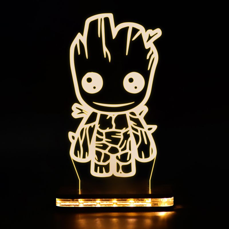 Baby Groot Character Design Night Lamp