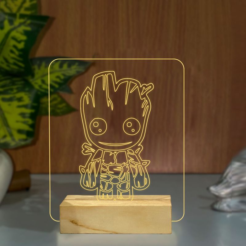 Baby Groot Character Design Night Lamp