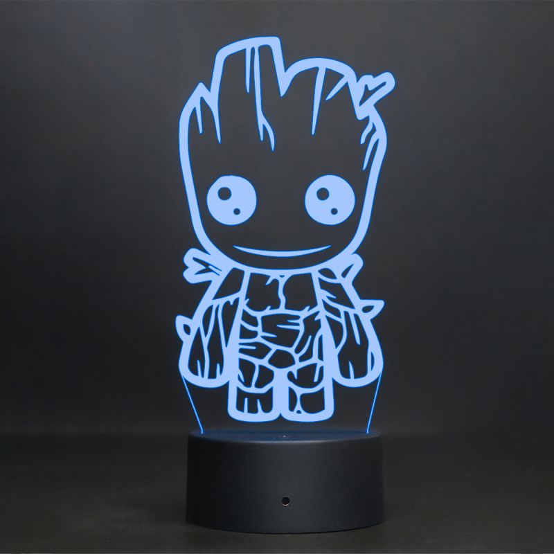 Baby Groot Character Design Night Lamp