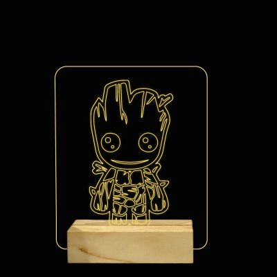 Baby Groot Character Design Night Lamp