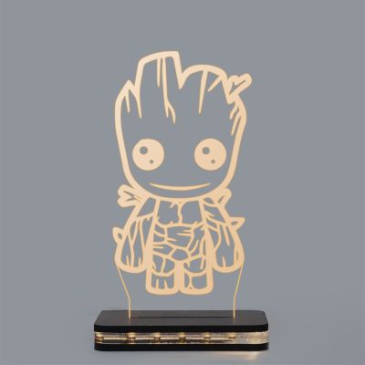 Baby Groot Character Design Night Lamp