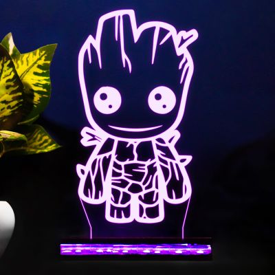 Baby Groot Character Design Night Lamp