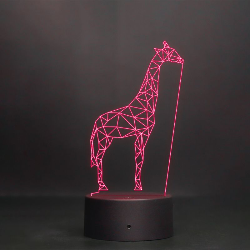 Poly-Art Giraffe Design Night Lamp